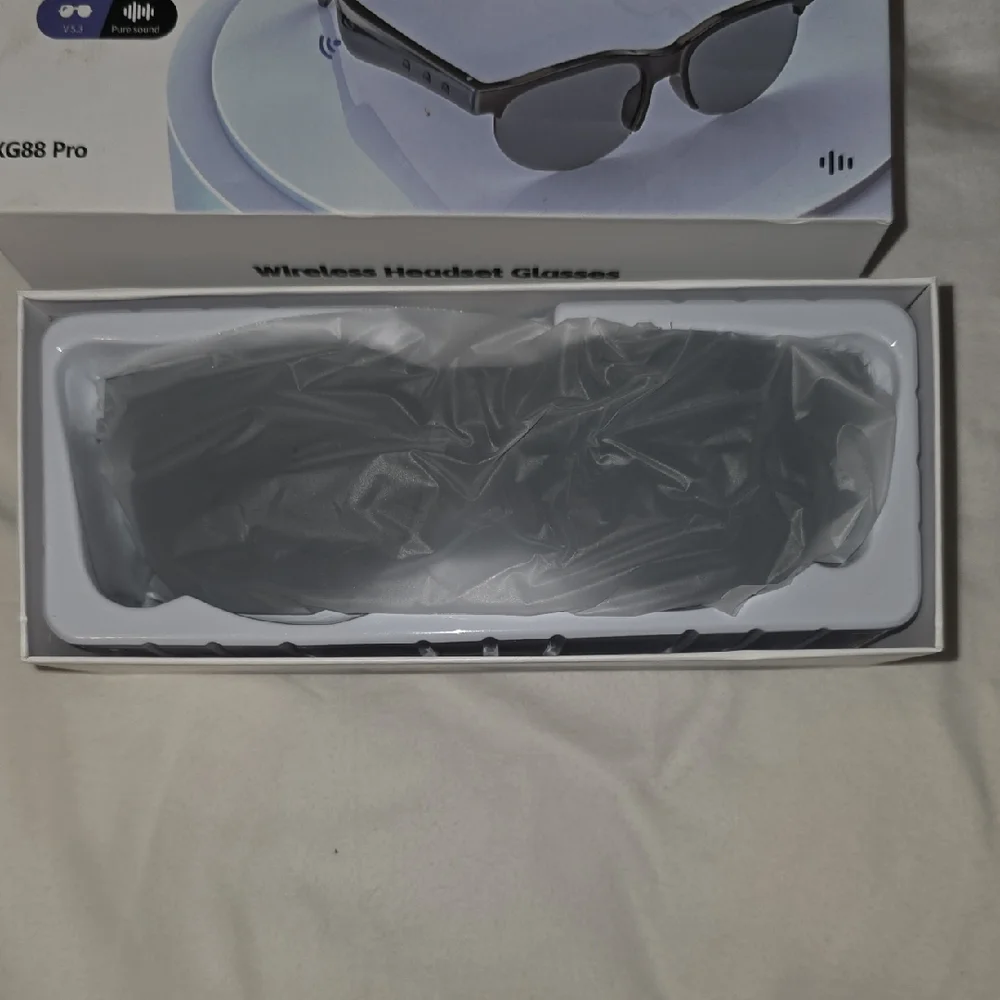 Wireless Headset Glasses - Black